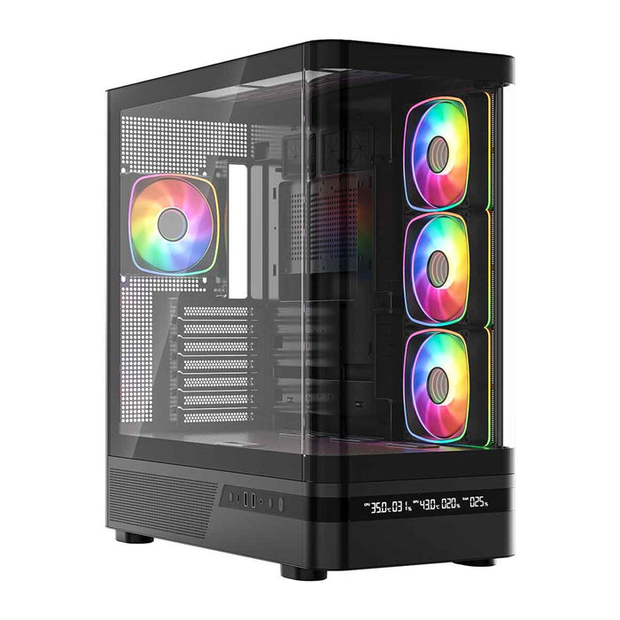 MODECOM Volcano Volcano AQ200 ARGB Midi Black