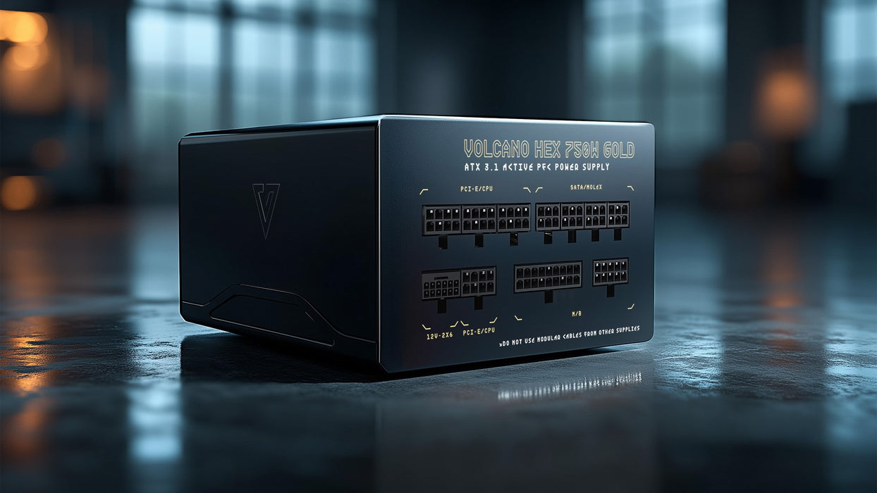 MODECOM Power Supply VOLCANO HEX GOLD 750W ATX3.1
