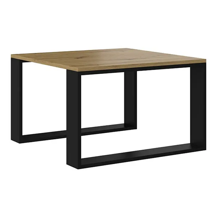 MODERN MINI table 67x67x40 cm Artisan Oak/Black - Wooden benches and tablesLIS-DRE<<<Benches and tablesLIS<<<ActionPL