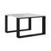 MODERN MINI table 67x67x40 cm White/Black - Wooden benches and tablesLIS-DRE<<<Benches and tablesLIS<<<ActionPL