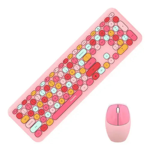MOFII Wireless Keyboard + Mouse 666 Pink - Mice keyboards<<<IT Accessories<<<InnproXML