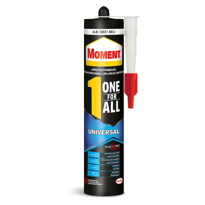 ONE FOR ALL UNIVERSAL ASSEMBLY ADHESIVE WHITE 389 G MOMENT