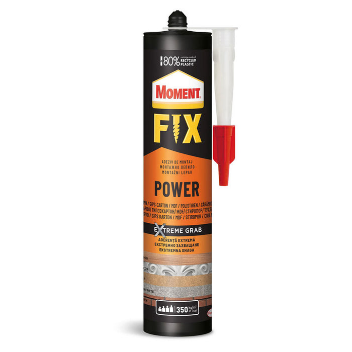 MOMENT MOMENT POWER FIX EXTREME QUICK-SET ASSEMBLY ADHESIVE