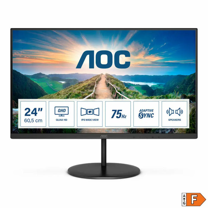 Monitor AOC Q24V4EA 23,8’’ 2K LCD - Монитори<<<Електроника Периферни и резервни части<<<Компютри|