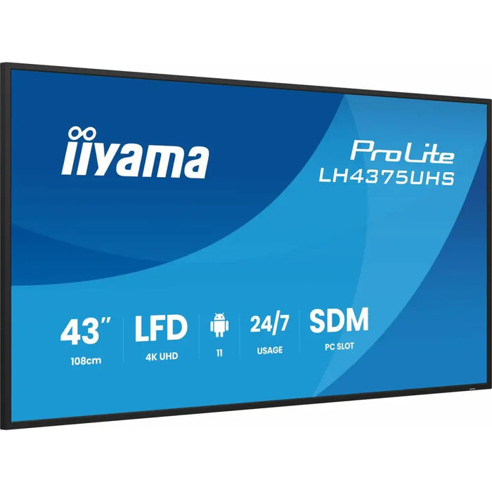 Monitor Iiyama LH4375UHS-B2AG 43’’ 4K Ultra HD LCD - Електроника Периферни и резервни части<<<Компютри|