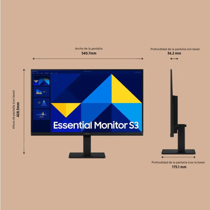 Monitor Samsung LS24D304GAUXEN Full HD 24’’ - Електроника Периферни и резервни части<<<Компютри|