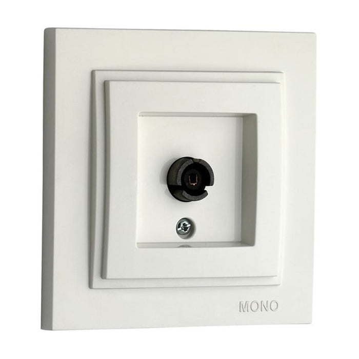 SOCKET TV END WHITE MONO DESPINA