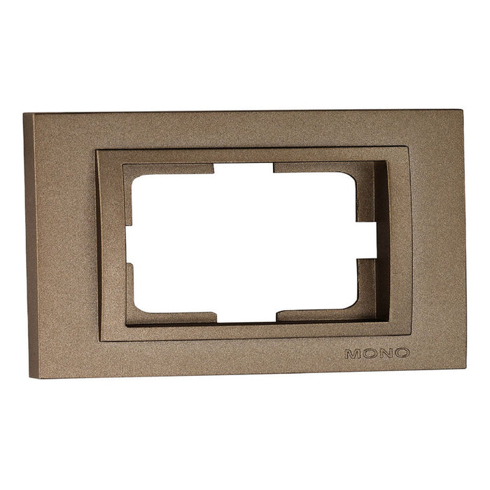 FRAME FOR DOUBLE CONTACT BRONZE MONO DESPINA