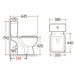 MONOBLOCK INTER CERAMIC 8036 S PP RIMLESS INTER CERAMIC 8036 S PP RIMLESS - Тоалетни чинии<<<Санитарна керамика и