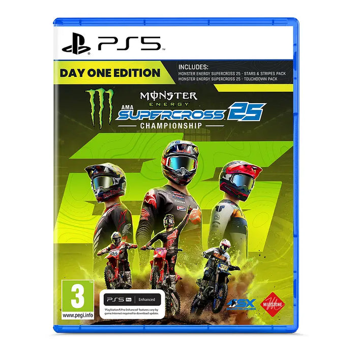 Monster Energy Supercross 25 - Day 1 Edition Game (PS5) - Игри<<<Конзоли и аксесоари<<<ТВ Аудио Gaming<<<ZoraSite