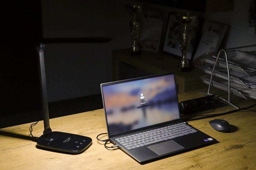 Montis Lampka biurkowa wielofunkcyjna LED MT042-BK Czarna/Black table lamp 5.7 W F