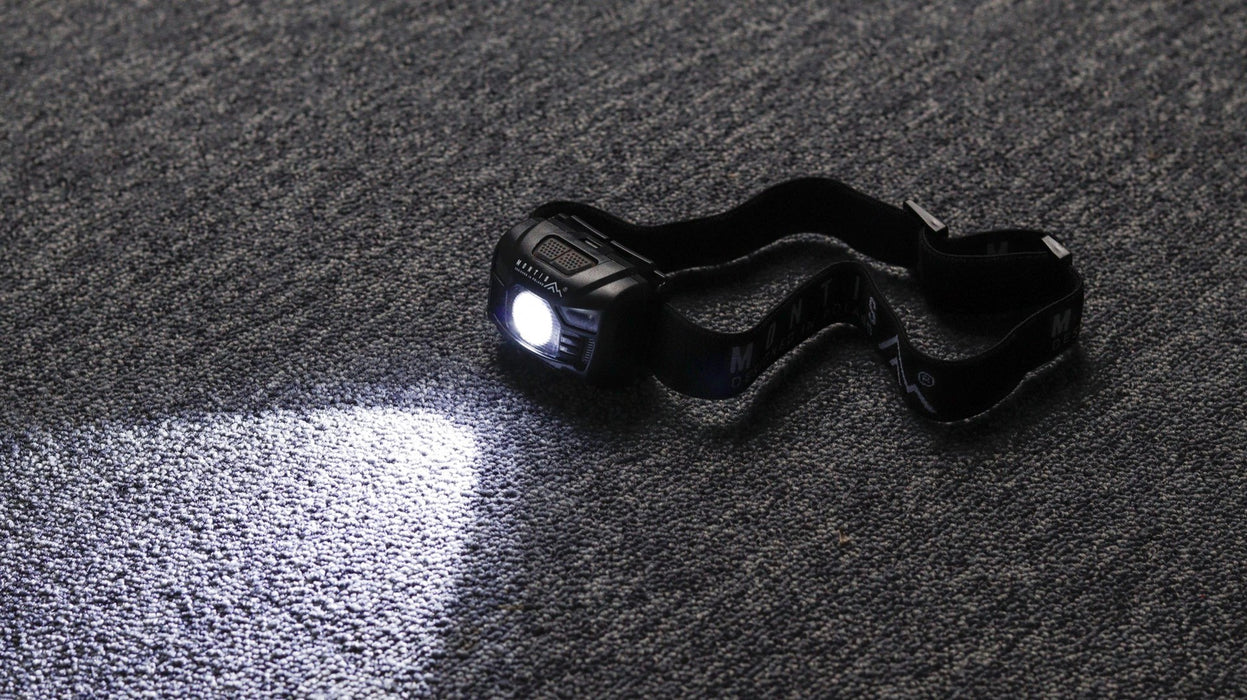 Montis Akumulatorowa latarka nagłowna z sensorem MT001 Black Headband flashlight LED