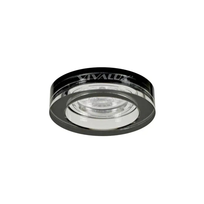 MOON CIRCLE GLASS BLACK SL420 Ф90MM VIVALUX CRYSTAL - Луни<<<Вътрешно