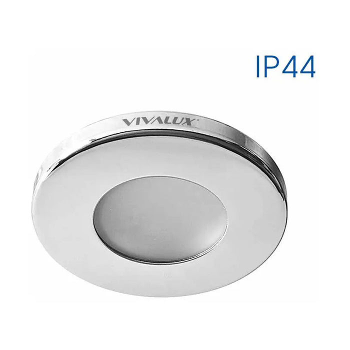 MOON CIRCLE MOISTURE PROTECTED CHROME SL100 Ф86MM IP44 VIVALUX ADA - Луни<<<Вътрешно