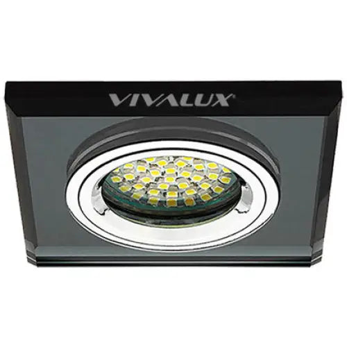MOON GLASS BLACK SQUARE 90X90MM VIVALUX GRACE - Луни<<<Вътрешно осветление<<<Осветление<<<Praktiker&&&Луни<<<Вътрешно