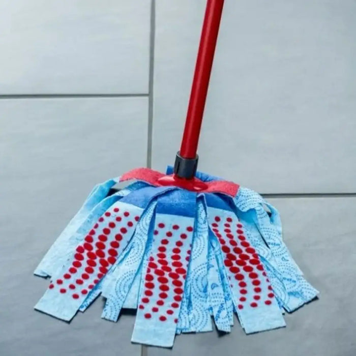 Mop Vileda 3Action Velour XL Blue Red - Други продукти за почистване<<<Почистване Прахосмукачки И Гладене<<<Дом