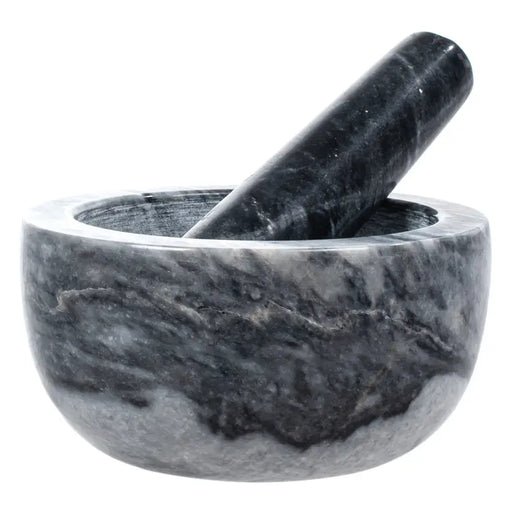 MORTAR MARBLE BLACK 12X6 CM BRIO - Съдове за готвене<<<Домашни потреби<<<Кухня<<<Praktiker
