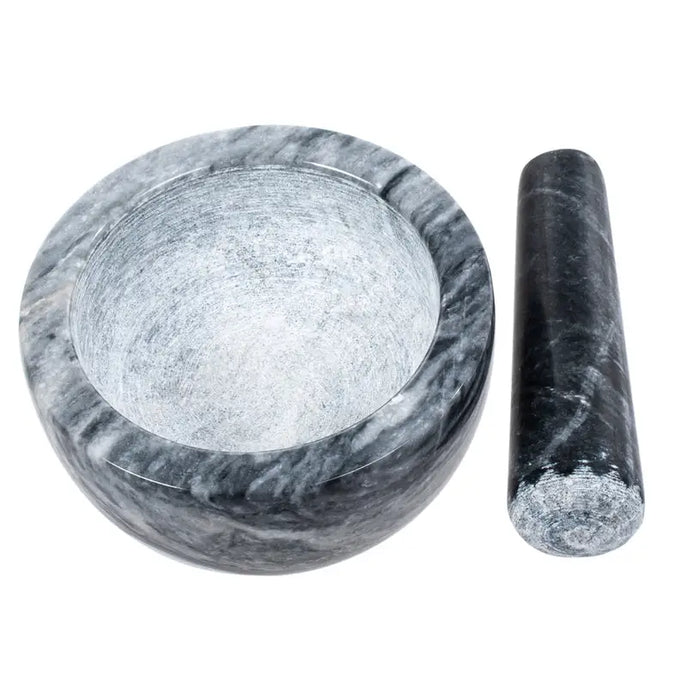 MORTAR MARBLE BLACK 12X6 CM BRIO - Съдове за готвене<<<Домашни потреби<<<Кухня<<<Praktiker
