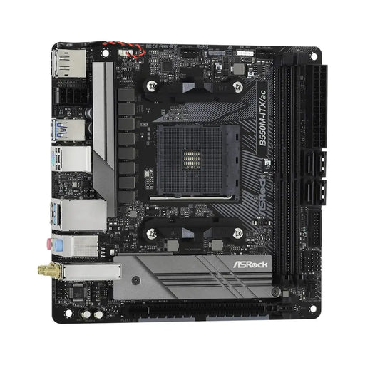 Motherboard ASRock B550M-ITX/ac AMD B550 AMD AM4 - Дънни платки<<<Компютър Мрежи и компоненти<<<Компютри|