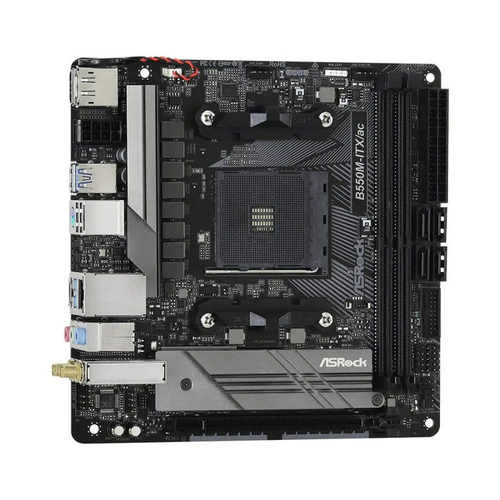 Motherboard ASRock B550M-ITX/ac AMD B550 AMD AM4 - Дънни платки<<<Компютър Мрежи и компоненти<<<Компютри|