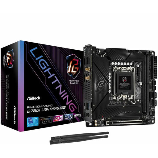 Motherboard ASRock B760I LIGHTNING WIFI LGA 1700 Intel B760 - Дънни платки<<<Компютър Мрежи и компоненти<<<Компютри|