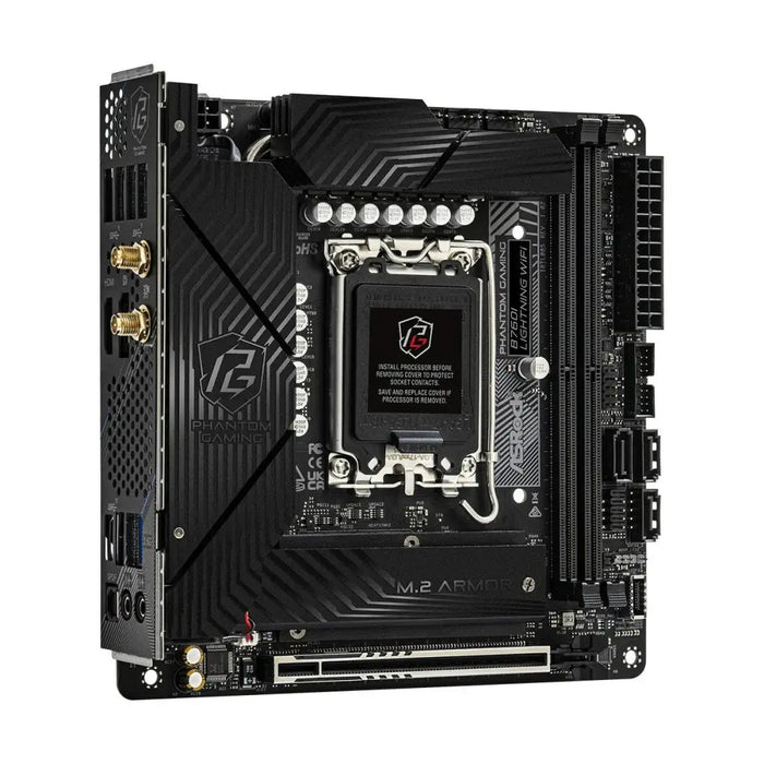 Motherboard ASRock B760I LIGHTNING WIFI LGA 1700 Intel B760 - Дънни платки<<<Компютър Мрежи и компоненти<<<Компютри|