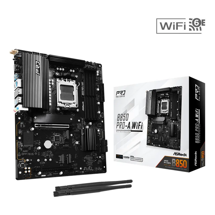 Motherboard ASRock B850 PRO-A WIFI socket AM5 - Дънни платки<<<Компютърни компоненти<<<ValiAPI&&&Дънни