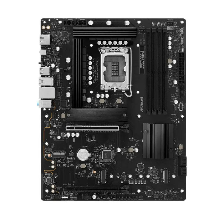 Motherboard ASRock B860 Pro-A Intel B860 LGA 1851 - Дънни платки<<<Компютър Мрежи и компоненти<<<Компютри|