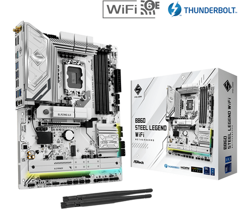 Motherboard ASRock B860 STEEL LEGEND WIFI 6E LGA 1851 - Дънни платки<<<Компютърни компоненти<<<ValiAPI&&&Дънни