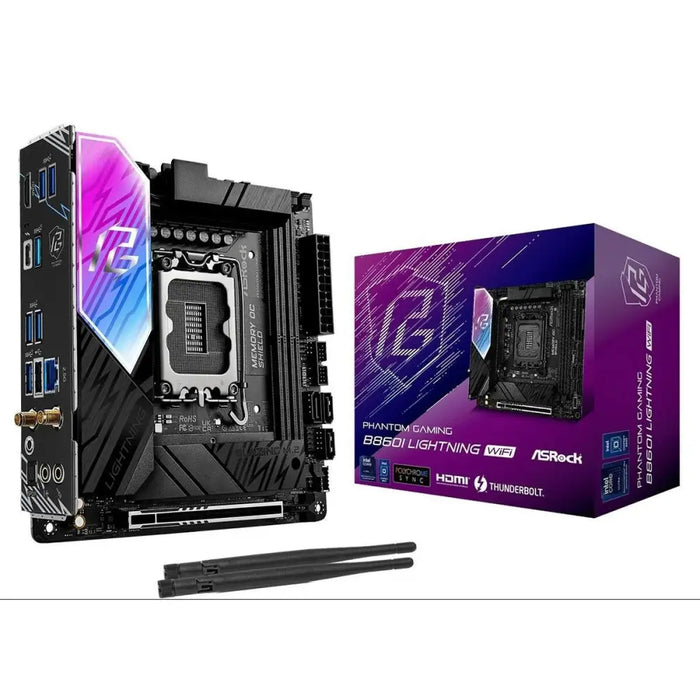 Motherboard ASRock B860I Lightning WiFi Intel B860 LGA 1851 - Дънни платки<<<Компютър Мрежи и компоненти<<<Компютри|