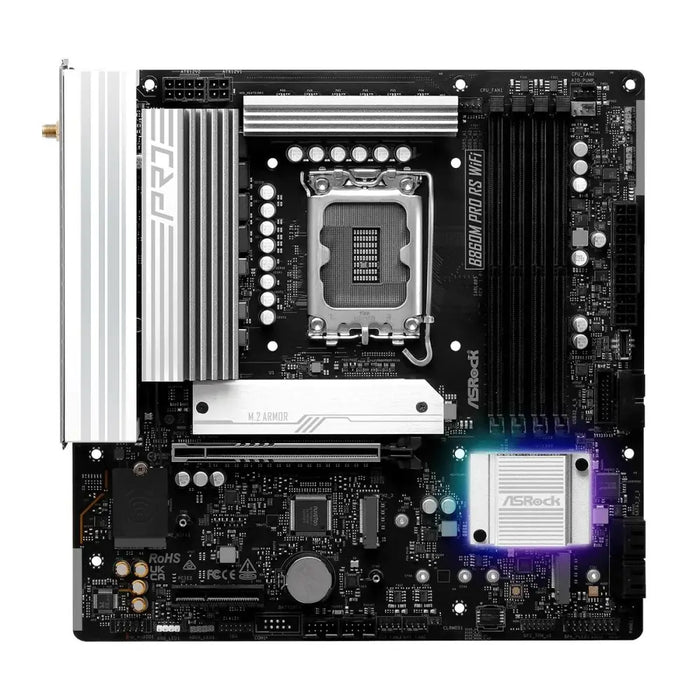 Motherboard ASRock B860M Pro RS WiFi Intel B860 LGA 1851 - Дънни платки<<<Компютър Мрежи и компоненти<<<Компютри|