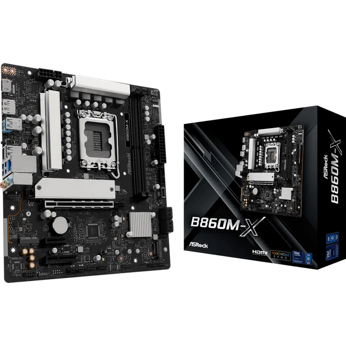 Motherboard ASRock B860M-X LGA 1851 - Гейминг дънни платки<<<Гейминг компоненти<<<Гейминг<<<ALSO&&&Дънни