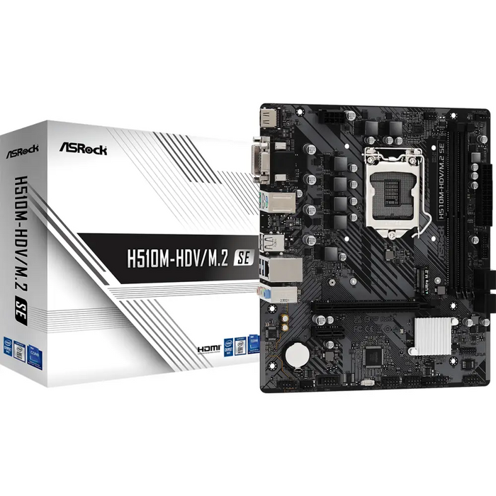 Motherboard ASRock H510M-HDV/M.2 SE LGA1200 DDR4 mATX - Дънни платки<<<Компютърни компоненти<<<ValiAPI&&&Дънни