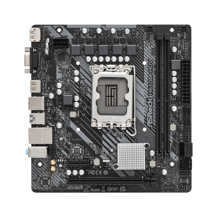 Motherboard ASRock H610M-HDV LGA1700 mATX - Дънни платки INTEL<<<Дънни платки<<<Компоненти<<<ALSO&&&Дънни