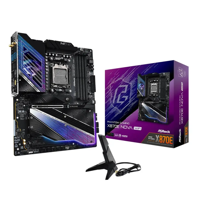 Motherboard ASROCK X870E PG NOVA WIFI Socket AM5 - Дънни платки<<<ASROCK компоненти за