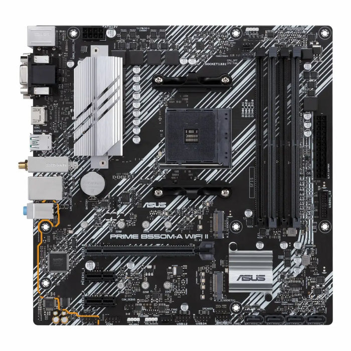 Motherboard Asus PRIME B550M-A WIFI II Intel Wi-Fi 6 AMD B550 AMD AM4 - Дънни платки<<<Компютър Мрежи и