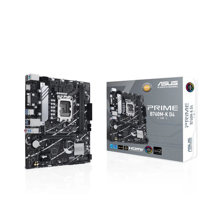 Motherboard ASUS PRIME B760M-K D4 LGA 1700 mATX - Гейминг дънни платки<<<Гейминг компоненти<<<Гейминг<<<ALSO&&&Дънни
