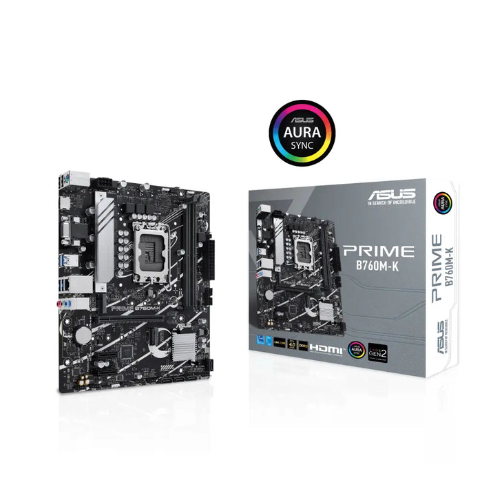 Motherboard ASUS PRIME B760M-K DDR5 LGA 1700 mATX - Дънни платки<<<Компютърни компоненти<<<ValiAPI&&&Дънни