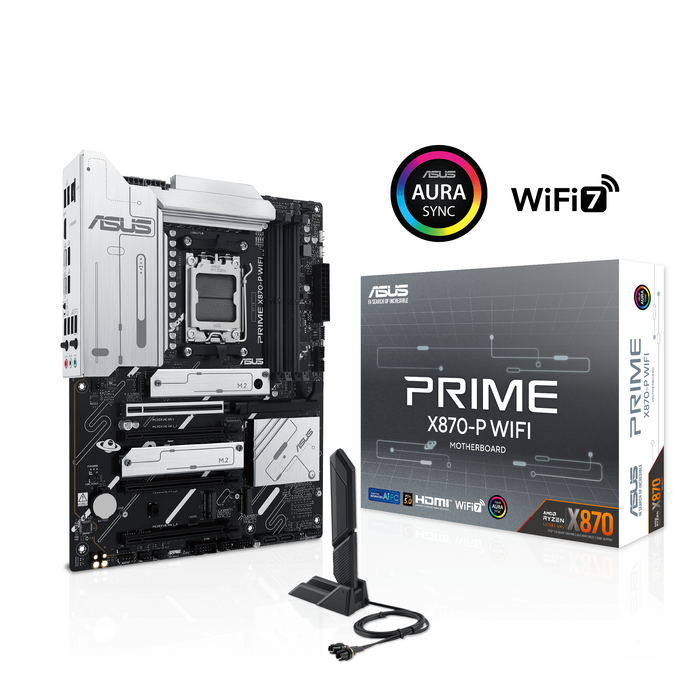 Motherboard ASUS PRIME X870-P WIFI AM5 DDR5 - Дънни платки<<<Компютърни компоненти<<<ValiAPI&&&Дънни платки<<<ASUS