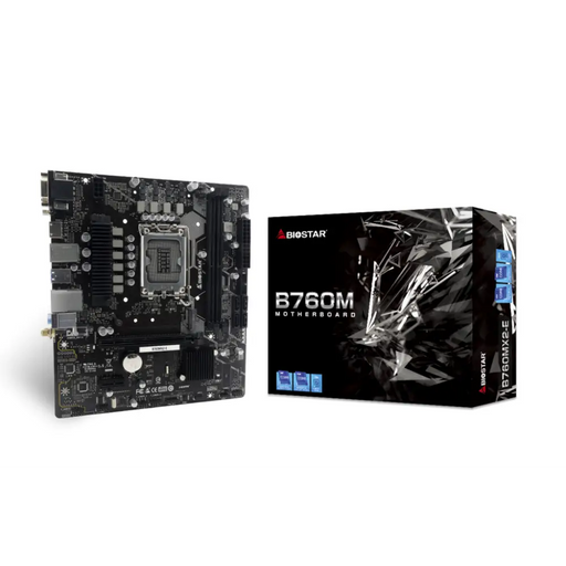 Motherboard Biostar B760MX2E LGA 1700 Intel B760 - Дънни платки<<<Компютърни компоненти<<<ValiAPI&&&Дънни