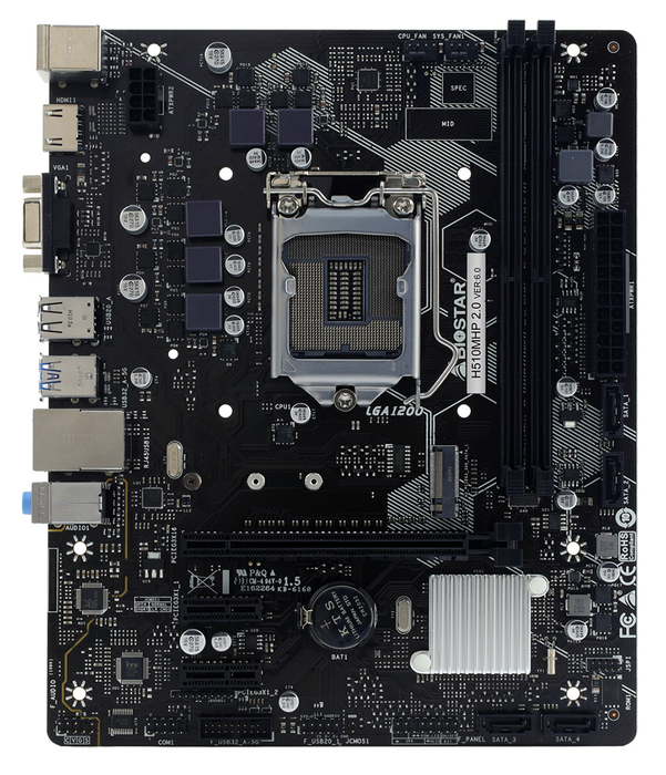 Motherboard BIOSTAR H510MHP 2.0 LGA1200 DDR4 mATX - Дънни платки<<<Компютърни компоненти<<<ValiAPI&&&Дънни