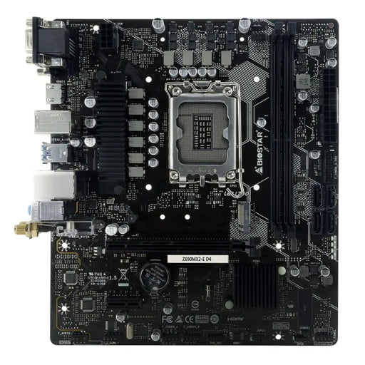 Motherboard Biostar Z690MX2-E D4 INTEL Z690 LGA 1700 - Дънни платки<<<Компютър Мрежи и компоненти<<<Компютри|