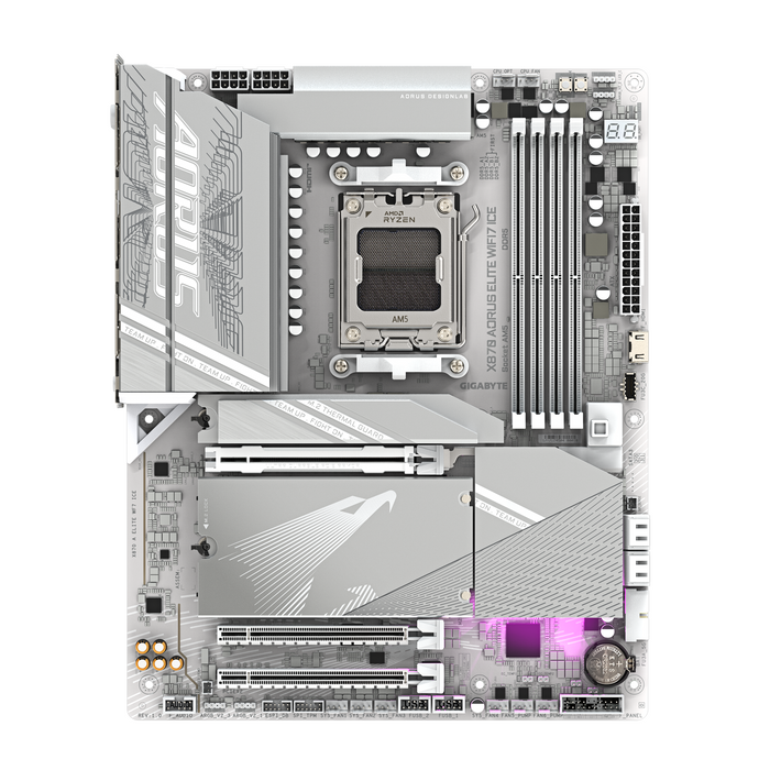 Motherboard GIGABYTE X870 AORUS ELITE ICE WIFI 7 Socket AM5 - Дънни платки<<<Компютърни компоненти<<<ValiAPI&&&Дънни
