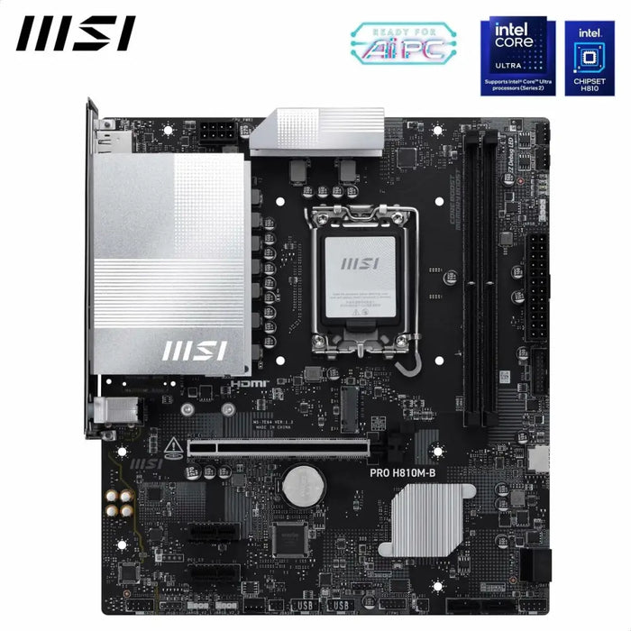 Motherboard MSI PRO H810M-B LGA 1851 - Дънни платки<<<Компютър Мрежи и компоненти<<<Компютри|