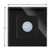 MOTION SENSOR WITH FRAME GLASS BLACK LUXON - Ключове и контакти<<<Електроматериали<<<Praktiker&&&Ключове и
