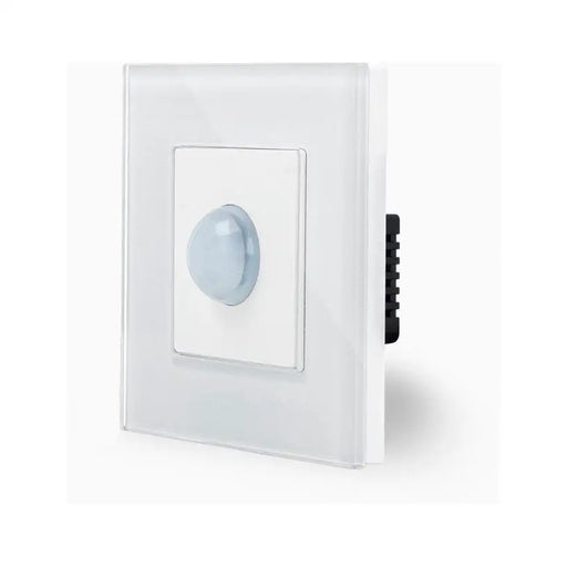 MOTION SENSOR WITH FRAME GLASS WHITE LUXON - Ключове и контакти<<<Електроматериали<<<Praktiker&&&Ключове и