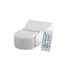 MOTION SENSOR WITH REMOTE WHITE IP65 LIGHTEX - Сензори и датчици<<<Електроматериали<<<Строителни