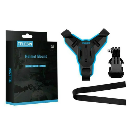 Motorcycle Helmet Chin Telesin + J-Hook Mount for sports cameras (GP-HBM-MT7) - Straps mounts