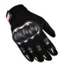 Motorcycle phone gloves with knuckle protector – black - Cycling gloves<<<HurtelXML