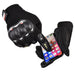 Motorcycle phone gloves with knuckle protector – black - Cycling gloves<<<HurtelXML